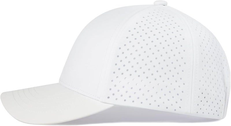 VOBOOM Men Quick Dry Baseball Cap Laser Cut Mesh Ball Curved Brim Snapback Hat - Image 3